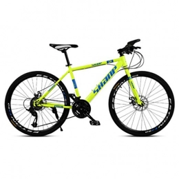 WGYDREAM Mountainbike Mountainbike Mountain Bike MTB Mountainbike / Fahrräder, Carbon-Stahlrahmen, Vorderradaufhängung und Dual Disc Brake, 26inch Räder Mountainbike Mountain Bike MTB ( Color : Yellow , Size : 21-speed )