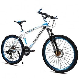 WGYDREAM Mountainbike Mountainbike Mountain Bike MTB Mountainbike, Stahl-Rahmen Hardtail Fahrräder, Vorderachse Und Doppelscheibenbremse, 26-Zoll-Räder Mag Mountainbike Mountain Bike MTB ( Color : Blue , Size : 24-speed )