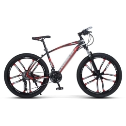 SABUNU Fahrräder Mountainbike MTB Fahrrad Erwachsene 26-zoll-mountainbike Mit 21 / 200 / 27-gang-all-gelände-fahrrad Mit Doppelscheibenbremse Für Einen Pfad, Wander- Und Berge Erwachsene Rennra(Size:24 Speed, Color:Rot)