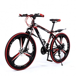 MRQXDP Fahrräder MRQXDP Mountainbike für Erwachsene, 26 Zoll, faltbar, 27 Gänge, MTB für Männer / Frauen, Rot