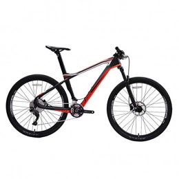 MICAKO Fahrräder MTB - 27.5 Zoll Kohlefaser Mountainbike, Shimano Ölscheibenbremse, Shimano M7000-22 Gang-Schaltung, Vollfederung, Rot