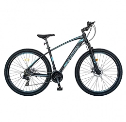 Spear Fahrräder MTB-HT Fahrrad, Shimano Tourney TY-300, 21-Gang, Aluminiumrahmen, 29-Zoll-Räder, Scheibenbremsen, CSC29 / 57C, Schwarz mit blauem Design