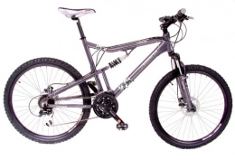 Muddyfox Medusa 66 cm Rad Dual Radaufhängung Legierung Rahmen Mountain Bike grau 20" Frame
