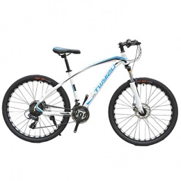 MUYU Fahrräder MUYU Carbon Stahlrahmen Mountainbike 26-Zoll-Räder Mit Scheibenbremsen 21-Gang, Blue