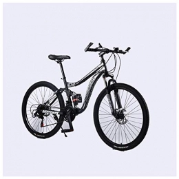 NBVCX Mountainbike NBVCX Life-Zubehör Mountainbike 21 30 Geschwindigkeiten 26-Zoll-Doppelscheibenbremsfederung Vollfederung Anti-Rutsch-Fahrräder mit Rahmen aus Kohlenstoffstahl
