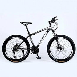  Mountainbike Novokart- Country Mountain Bike 24 Zoll mit Doppelscheibenbremse, MTB für Erwachsene, Hardtail-Fahrrad mit verstellbarem Sitz, Verdickter Kohlenstoffstahlrahmen, Schwarz, Spoke Wheel, 21-stufige Schicht