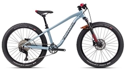 Orbea Fahrräder ORBEA Laufey 24R H20 Kinder & Jugend Mountain Bike (30cm, Blue Grey / Bright Red (Gloss))