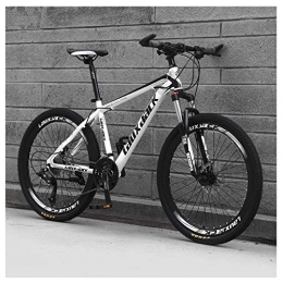  Fahrräder Outdoor-Sport 26" Vorderradaufhängung Variable Geschwindigkeit HighCarbon Steel Mountainbike Geeignet für Jugendliche ab 16 Jahren 3 Farben, Weiß