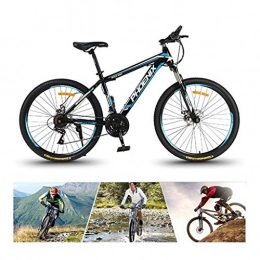 Outroad Mountainbike, 24/26 Zoll 24 Geschwindigkeit Full Suspension MTB Bike for Erwachsene Teens, Scheibenbremse Fahrrad, Trail Bike High Carbon Stahl Fahrrad ( Color : Black-blue , Size : 24in )