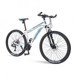 QIU Fahrräder QIU 26-Zoll-Aluminium-Mountainbike 33 Geschwindigkeiten, Scheibenbremse-Federgabel, 68-Zoll-Rahmengröße (Color : White, Size : 26")