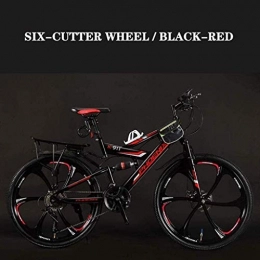 QZ Mountainbike QZ Erwachsene Mountain Bike, Strand Snowmobile Fahrrad, Doppelscheibenbremse Bikes, 26-Zoll-High-Carbon Steel Wheels Fahrrder, einen Mann eine Frau General Purpose 6-6 (Color : B2, Size : 24)