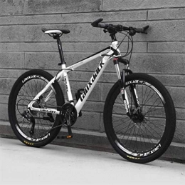 QZMJJ Mountainbike QZMJJ Off-Road Radfahren, Mountain Bike 26 Zoll Doppel-Suspension Sport und Freizeit City Road Fahrrad (Color : White Black, Size : 30 Speed)