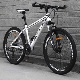 Relaxbx Mountainbike Relaxbx Mountainbike, Carbon Stahlrahmen Scheibenbremse 27-Gang-Schaltrad für Erwachsene Cross Country-Fahrrad für Erwachsene, C, 24 Zoll
