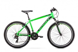 ROMET Fahrräder Romet RAMBLER R6.1 MTB Bike 26 Zoll MTB Fahrrad Mountain Bike Crossbike Fahrrad Shimano 21 Gang 19 Zoll Aluminium Rahmen grün-schwarz