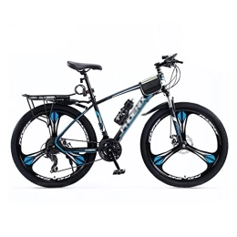 SABUNU Mountainbike SABUNU Mountainbike MTB Fahrrad Erwachsene 27, 5 Zoll Mountainbike 24 Geschwindigkeiten Mit Kohlenstoffstahlrahmen Doppelscheibenbremse Und Vordere Suspension(Size:24 Speed, Color:Blau)