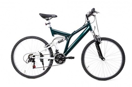 SPRICK Fahrräder Sprick 26 Zoll MTB Cross Fully Mountain Bike Fahrrad 18 Gang Shimano grün
