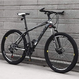  Mountainbike Stilvolle 30-Gang-Mountainbike Carbon Stahl Rahmen Rennrad 24 / 26 Zoll Räder Unisex, blau, 24 Zoll