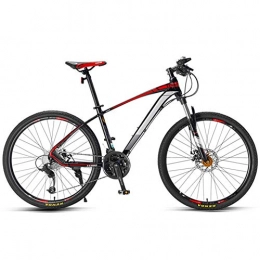  Mountainbike Stilvoller 33-Gang-Mountainbike-Fahrrad für Erwachsene Doppelscheibenbremse Speichenräder Leichter Aluminiumlegierungsrahmen, rot