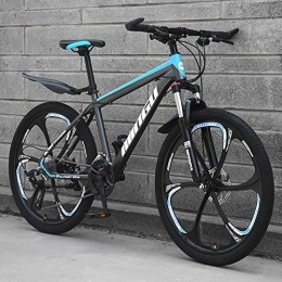  Fahrräder Stilvolles Mountainbike mit 24-Gang-Vorderradaufhängung, Carbon-Stahlrahmen Unisex-Rennrad 24 / 26 Zoll Räder, Weiß, 26 Zoll