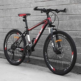  Fahrräder Stilvolles Mountainbike, Scheibenbremse mit Kohlenstoffstahlrahmen, 27-Gang-Schaltfahrrad für Erwachsene, Langlaufrad für Erwachsene, Nr. C, 24 Zoll