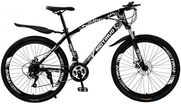 Suge Fahrräder Suge Mountain Bike Mountainbike Dual Disc Damping 26-Zoll-Fahrrad for Erwachsene Studenten Reise Outing, schwarz, 24