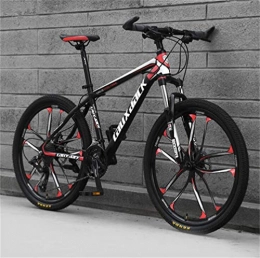 Tbagem-Yjr Fahrräder Tbagem-Yjr for Männer Mountain Bike, High-Carbon Stahlrahmen 26 Zoll Sport Freizeit Männer Und Frauen (Color : Black red, Size : 27 Speed)