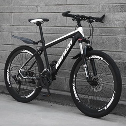 TONATO Fahrräder TONATO 26 -Zoll -Mountainbike, Variabler Geschwindigkeitskohlenstoffstahl 21 / 24 / 27 Speed Bicycle Full Suspension MTB, bequemes dauerhaftes Fahrrad Fahren, A, 21speed