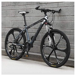 TYXTYX  TYXTYX Outdoor-Sport 21-Gang-Mountainbike 26-Zoll-6-Speichen-Rad Vorderradaufhängung Doppelscheibenbremse MTB-Fahrrad, grau