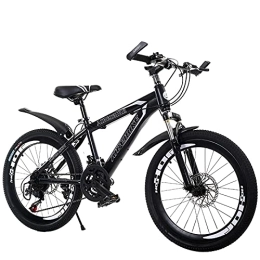 UYHF Fahrräder UYHF Erwachsene Mountainbike 24 Zoll Stahlrahmen Doppellegierungsrad Mit Scheibenbremsgetriebe System MTB Fahrrad black-20 inches