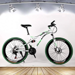 W&HH SHOP Fahrräder W&HH SHOP Mountainbike 26-Zoll-Outdoor-Sport, Aluminiumrahmen, 21-Gang-Heckumwerstellung, geeignet für Männer und Frauen Radfahren Enthusiasten, Weiß, B