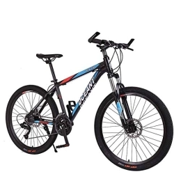 WEHOLY Mountainbike WEHOLY Bicycle Mens 'Mountainbike, 24-Zoll-Speichenräder aus kohlenstoffhaltigem Stahl, 21-Fach voll einstellbare Dämpfereinheit hinten, blau
