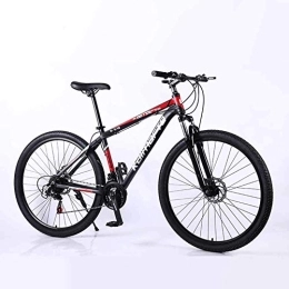 WEHOLY Fahrräder WEHOLY Fahrrad-Mountainbike, 29-Zoll-Speichenrad aus kohlenstoffhaltigem Stahl, 24-Fach voll einstellbare hintere Stoßdämpfer-Vorderradgabel, rot, 21-Fach
