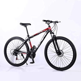 WEHOLY Mountainbike WEHOLY Fahrrad-Mountainbike, 29-Zoll-Speichenrad aus kohlenstoffhaltigem Stahl, 24-Fach voll einstellbare hintere Stoßdämpfer-Vorderradgabel, rot, 27-Fach