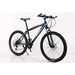 WEHOLY Mountainbike WEHOLY Fahrrad Mountainbike Rahmen MTB Bike High-Carbon Stahl 21 Geschwindigkeiten 24 'Rad Mountainbike Scheibenbremsen, blau
