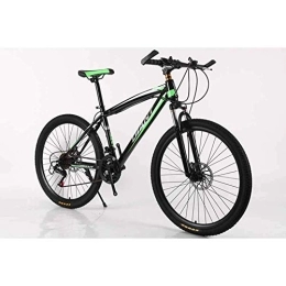 WEHOLY Fahrräder WEHOLY Fahrrad Mountainbike Rahmen MTB Bike Kohlenstoffstahl 21 Geschwindigkeiten 26 'Rad Mountainbike Scheibenbremsen, grün