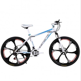 WGYAREAM Fahrräder WGYAREAM Mountainbike, Carbon Steel MTB Ravine Bike 26 Zoll-Doppelscheibenbremse Vorderachsfederung Mountainbikes, 21 24 27 Geschwindigkeiten (Color : C, Size : 21 Speed)