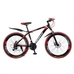 WGYAREAM Fahrräder WGYAREAM Mountainbike, Mountainbikes 26-Zoll-Stodmpfende Ravine Bike Doppelscheibenbremse und Vorderradaufhngung Aluminium Rahmen (Color : Black, Size : 24-Speed)