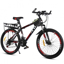 WGYDREAM Fahrräder WGYDREAM Mountainbike Mountain Bike MTB Bergfahrräder 26 Zoll-Rad-Stahl-Rahmen Ravine Bike, Doppelscheibenbremse und Vorderradaufhängung Mountainbike Mountain Bike MTB (Color : Black)