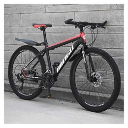 WIYP Mountainbike WIYP Mountainbike Erwachsene männliche und weibliche Variable Geschwindigkeit Student Off-Road-Stoßdämpfer Jugendliches Fahrradrad 24-oinch (Color : Black and Red, Size : 24)
