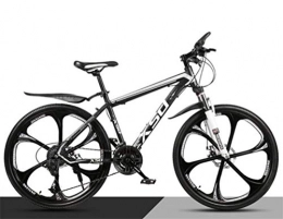 WJSW Mountainbike WJSW 26 Zoll-Doppelsuspendierungs-Reitdämpfungs-Mountainbike, das MTB-Fahrrad der Männer für Erwachsenen (Farbe: Schwarzweiß, Größe: 30 Geschwind