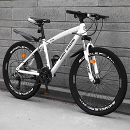 WJSW Mountainbike WJSW Adult Mountainbike, Strandrad mit hohem Kohlenstoffstahlrahmen, Offroad-Snowbikes mit Doppelscheibenbremse, 24-Zoll-Räder aus Aluminiumlegierung