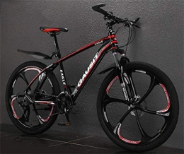 WJSW Mountainbike WJSW Off-Road-Dämpfung Mountainbike, 26-Zoll-Rad Reiten Dämpfung Mountainbike für Erwachsene (Farbe: schwarz rot, Größe: 27 Geschwindigkeit)