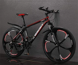 WJSW Fahrräder WJSW Unisex 26 Zoll Suspension Mountainbike Variable Geschwindigkeit Offroad Herren MTB Sport Freizeit (Farbe: schwarz rot, Größe: 27 Geschwindig