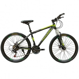 WPW Fahrräder WPW 26 Zoll Mountainbike - Erwachsene Mountain Trail Bike Federgabel Aus Aluminiumlegierung - 21-Gang-Getriebe Scheibenbremsen Fahrrad (Color : Black Green, Größe : 26inch)