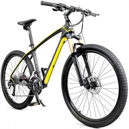 WPW Fahrräder WPW Mountainbike, 26 Zoll Carbon-Mountainbike, Dual Disc Brake Folding Bike - Männer Frauen (Color : Gelb, Größe : 26inches)