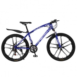WSZGR Mountainbike WSZGR Dual-scheiben-Bremse Stoßdämpfung Front-aufhängung, MTB Bike, Männer's Und Frauen's Umschalten Mountainbike Blue 10 Spoke 26", 24-Gang
