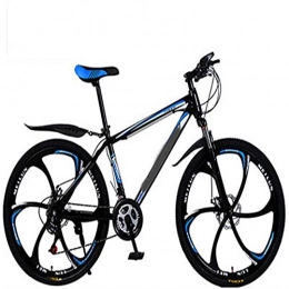 WXXMZY Mountainbike WXXMZY 26 Zoll 21-30 Speed ​​Mountainbike | Männliches Und Weibliches Erwachsenenrad Mountainbike | Doppelscheibenbremse Fahrrad Mountainbike (Color : Black Blue, Size : 24 inches)