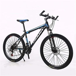 WXXMZY Fahrräder WXXMZY Adult Mountainbike / Mountainbike 26 Zoll Stahl Carbon Mountain Offroad Bike High Carbon Stahl Vollfederrahmen Fahrrad (Color : Blue, Size : 24speed)