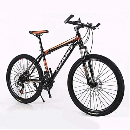 WXXMZY Mountainbike WXXMZY Adult Mountainbike / Mountainbike 26 Zoll Stahl Carbon Mountain Offroad Bike High Carbon Stahl Vollfederrahmen Fahrrad (Color : Orange, Size : 27speed)