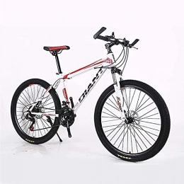 WXXMZY Fahrräder WXXMZY Adult Mountainbike / Mountainbike 26 Zoll Stahl Carbon Mountain Offroad Bike High Carbon Stahl Vollfederrahmen Fahrrad (Color : Red, Size : 24speed)